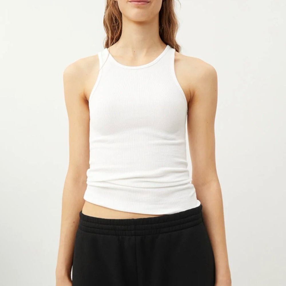 NWOT Weekday Stella organic ribbed tanks - black & white - Picture 2 of 4
